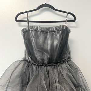 Unholy Dramatic Flair Tulle Maxi Dress
